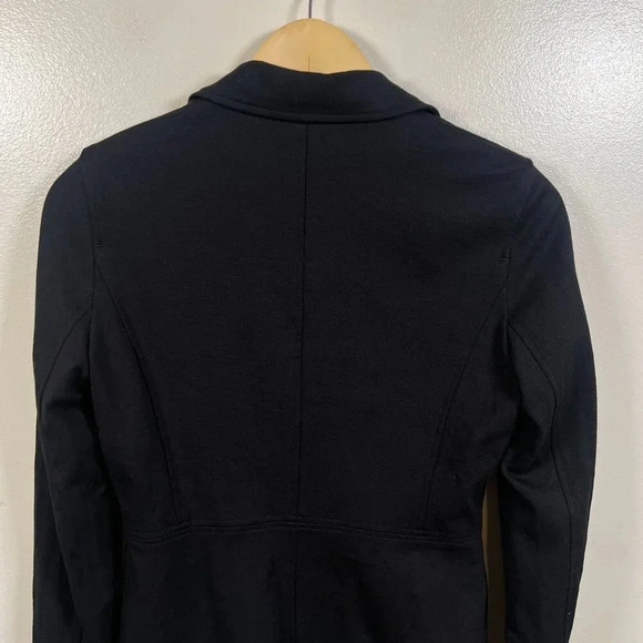 Eileen Fisher Ponte Knit Blazer Jacket Size XS Black Career Work Office Business - Picture 7 of 11
